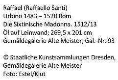Bildtext Sixtinische Madonna 2012